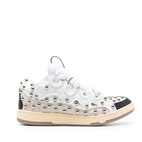 BNWT AW23 LANVIN CURB SNEAKERS WITH STUDS 45 - Picture 1 of 9